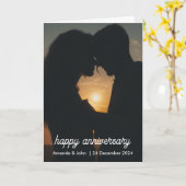 アニバーサリーフォト | スクリプト カード (黄色い花)