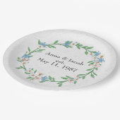 アニバーサリーフラワーリース ペーパープレート (アングル)