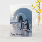 アニバーサリーペンギンズスロー踊り カード (黄色い花)