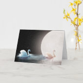 アニバーサリーホワイトスワンズ月 カード (黄色い花)