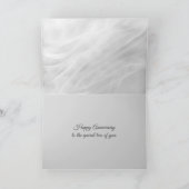アニバーサリーホワイトマーブル抽象芸術 カード (内部)