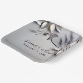 アニバーサリーメタル紙花オンシルバー ペーパープレート (傾斜あり)