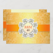 アニバーサリーモノグラム招待状 招待状 (正面/裏面)