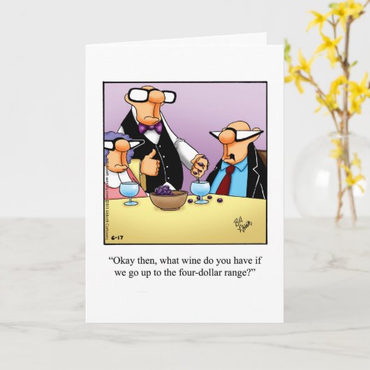 アニバーサリーユーモアのグリーティングカード カード (黄色い花)