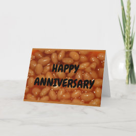 アニバーサリーユーモア – 人間お気に入りのの豆のカップル カード