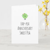 アニバーサリーユーモラスカードキュートスイートピー カード (黄色い花)