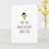 アニバーサリーユーモラスカードキュートスイートピー カード (黄色い花)