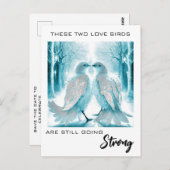 *~*アニバーサリーラブバードAP54アートウィンター ポストカード (正面/裏面)