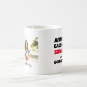 アニバーサリー写真以来お互いに迷惑カスタムする コーヒーマグカップ (中央)