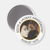 アニバーサリー日パーソナライズされたのマグネット マグネット (正面/裏面)