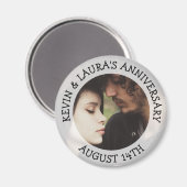 アニバーサリー日パーソナライズされたのマグネット マグネット (正面/裏面)