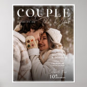 アニバーサリー誌フォトカバーのパーソナライズされたポスター ポスター (正面)