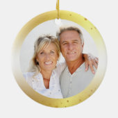 アニバーサリー金ゴールドハートがYEVER PHOTOへ セラミックオーナメント (裏面)