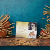 アニバーサリー金ゴールドハートYEARS INTO FOREVER 2 Photo フォトプラーク (側面)