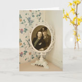 アニバーサリー鏡の反映 カード (黄色い花)