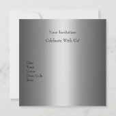 アニバーサリー25エレガントthシルバーバラパーティー 招待状 (裏面)