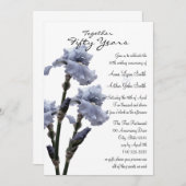 アニバーサリー アイリス 招待状 (正面/裏面)