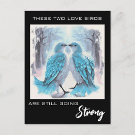 *～* アニバーサリー アーティスティック ラブ バード  ウィンター AP54 ポストカード