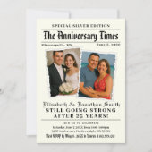 アニバーサリー・タイムズ新聞　創刊号 招待状 (正面)