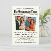 アニバーサリー・タイムズ新聞　創刊号 招待状 (スタンド正面)