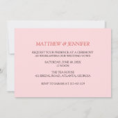 アニバーサリー、ピアノバラ記念日 招待状 (裏面)