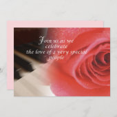 アニバーサリー、ピアノバラ記念日 招待状 (正面/裏面)