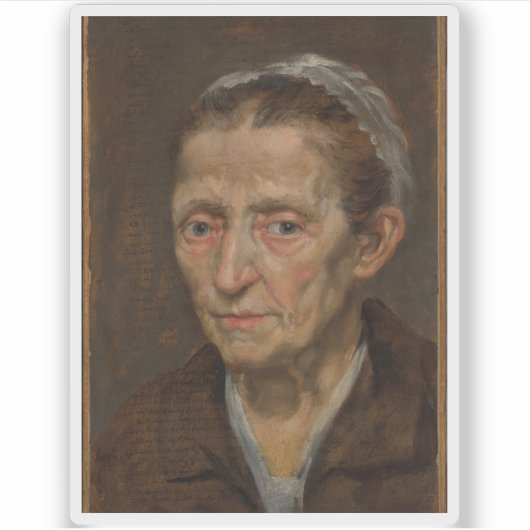 アニバーレカラッチ – 女性の頭 シール (正面)