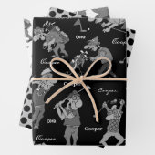 アニパーソナライズされたメゴルファー ラッピングペーパーシート (インサイチュ)