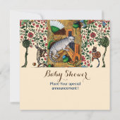 アニマラ猫のオルガン遊ベイビーシャワー音楽制作 招待状 (裏面)