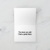 アニマルありがとうおもしろい時間 サンキューカード (内部)