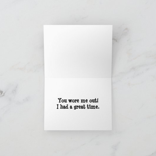 アニマルありがとうおもしろい時間 サンキューカード (内部)