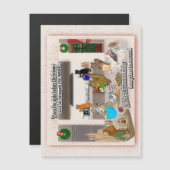 アニマルおもしろいズ前夜クリスマス磁気カード (正面/裏面)