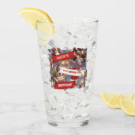 アニマルおもしろいファン誕生日名Cartoonを追加 タンブラーグラス