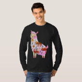 アニマルおもしろいラマスロスキュート Tシャツ (正面フル)