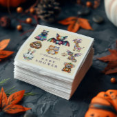 アニマルお洒落ハロウィーンベイビーシャワー スタンダードカクテルナプキン