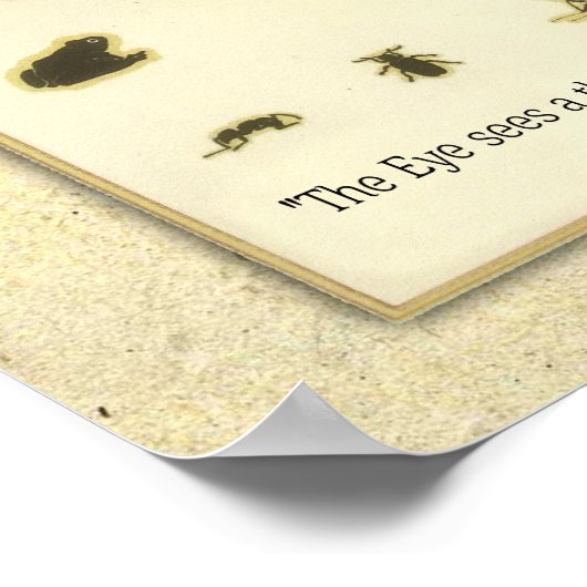 アニマルアイチャート～レオナルドダヴィンチ引用文 ポスター (角)