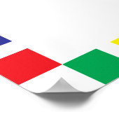 アニマルアルファベットポスター（原色）プリント ポスター (角)