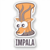 アニマルアルファベットレター – I シール (正面)