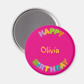 アニマルアルファベット – 誕生日 マグネット (正面/裏面)