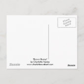 アニマルアートポストカード「ブラウンバニー」 ポストカード (裏面)