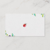 アニマルウッドランド – おむつラッフルカード エンクロージャーカード (裏面)