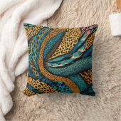 アニマルエキゾチック抽象芸術プリントデザイン5 クッション (ブランケット)