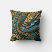 アニマルエキゾチック抽象芸術プリントデザイン5 クッション (正面)