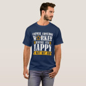 アニマルオフィサー 動物管理 保護犬担当 オフィサー v tシャツ (正面フル)