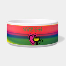 アニマルキャットキットン – 抽象芸術ペットボウル