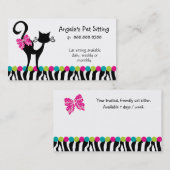 アニマルキャットシッター名刺ゼブラ 名刺 (正面/裏面)