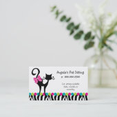 アニマルキャットシッター名刺ゼブラ 名刺 (スタンド正面)