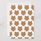 アニマルキュートキッド誕生日 招待状 (裏面)