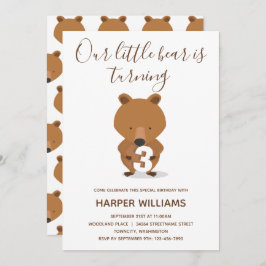 アニマルキュートキッド誕生日 招待状