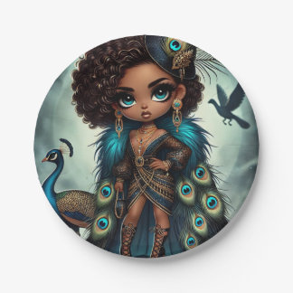 アニマルキングダムオートクチュール孔雀 ペーパープレート